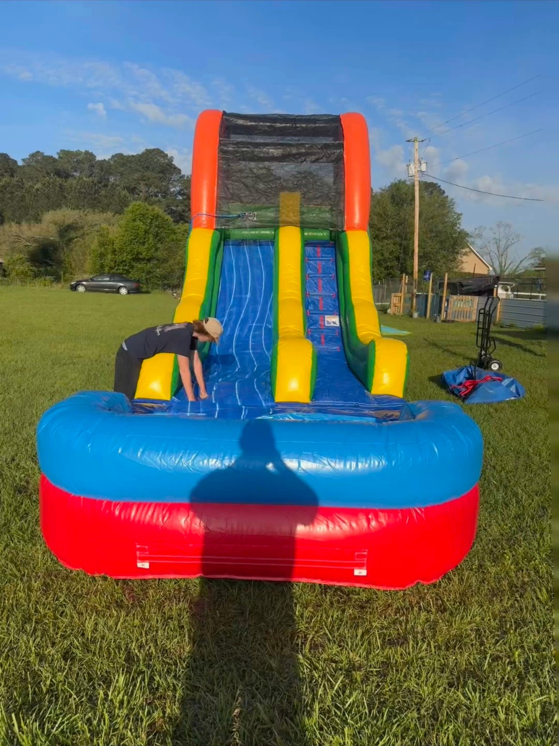 Rainbow water slide rental