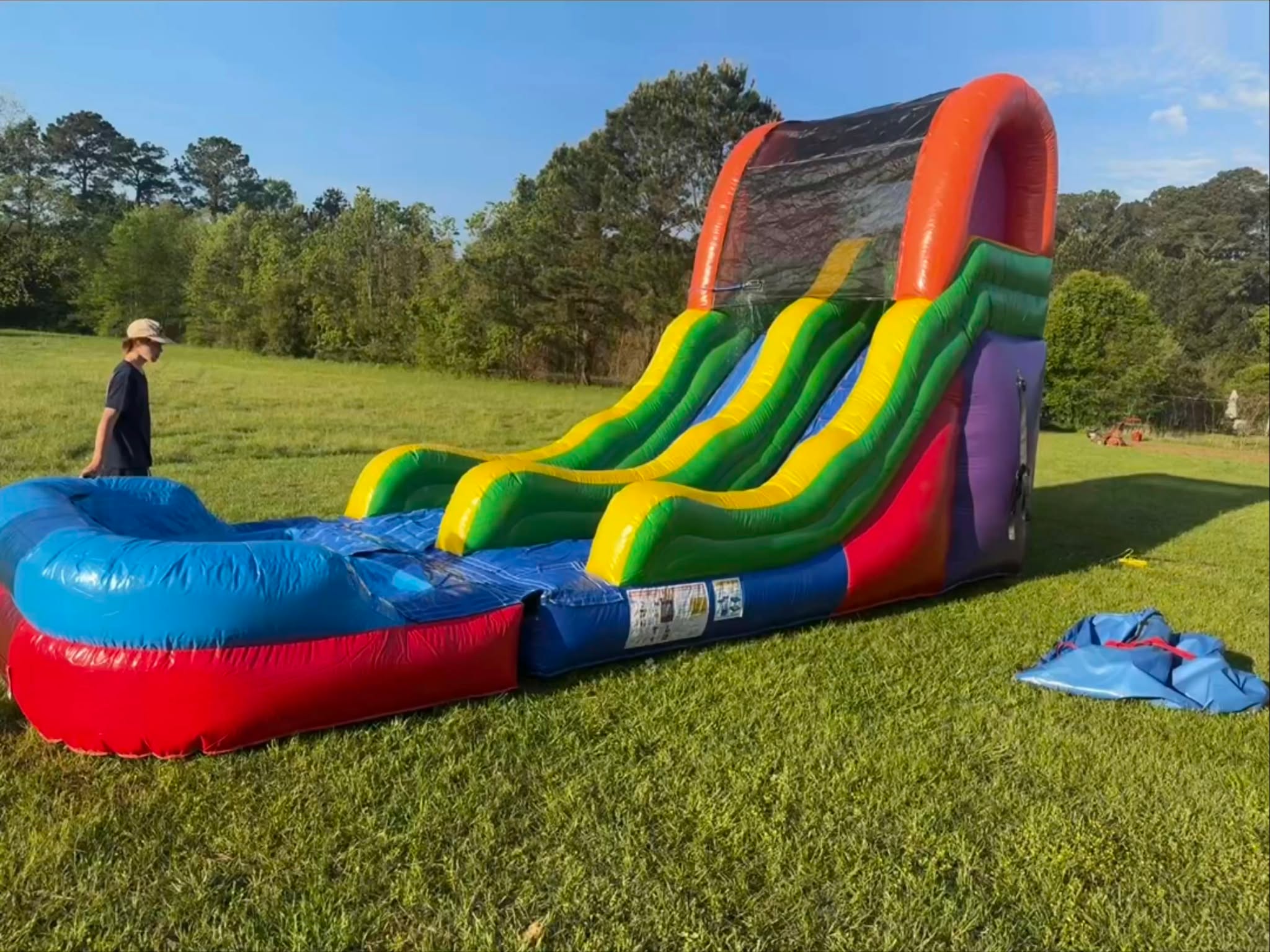 Rainbow water slide rental